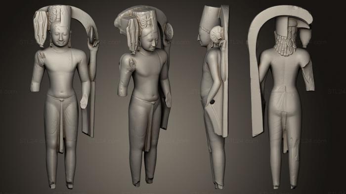Египетские статуи и рельефы (Харихара, STKE_0043) 3D модель для ЧПУ станка